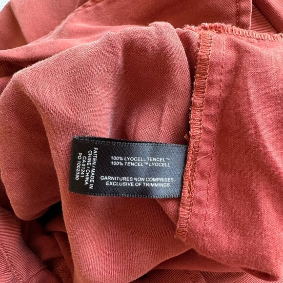 Simons | Icone Rust Lyocell Wide Leg Utility Jumpsuit - Size L - Picture 8 of 15